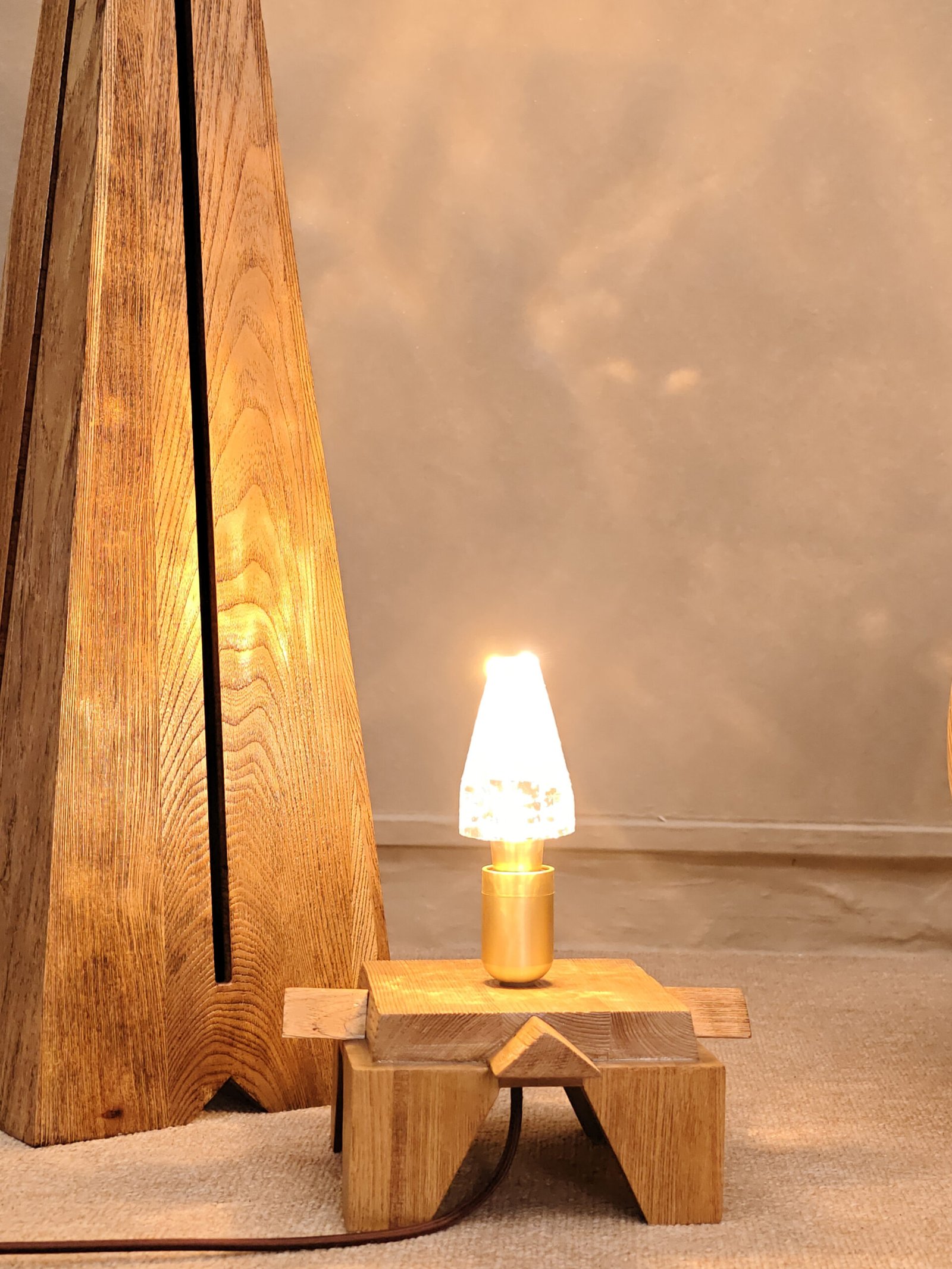 FLOWLIGHT DESIGN INC. Maya Natural Solid Wood Artistic Floor Lamp scaled | Flowlight Design
