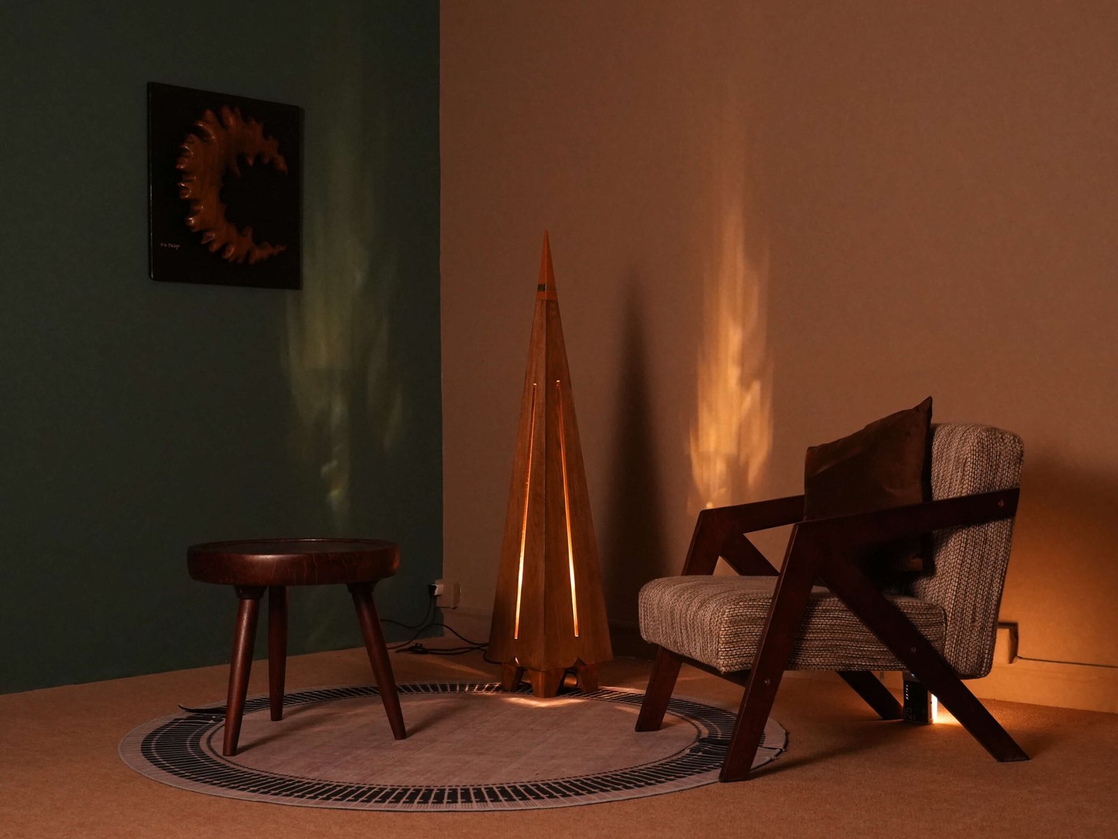 Maya Handmade Natural Solid Wood Artistic European American Antique Style Floor Lamp scaled | Flowlight Design