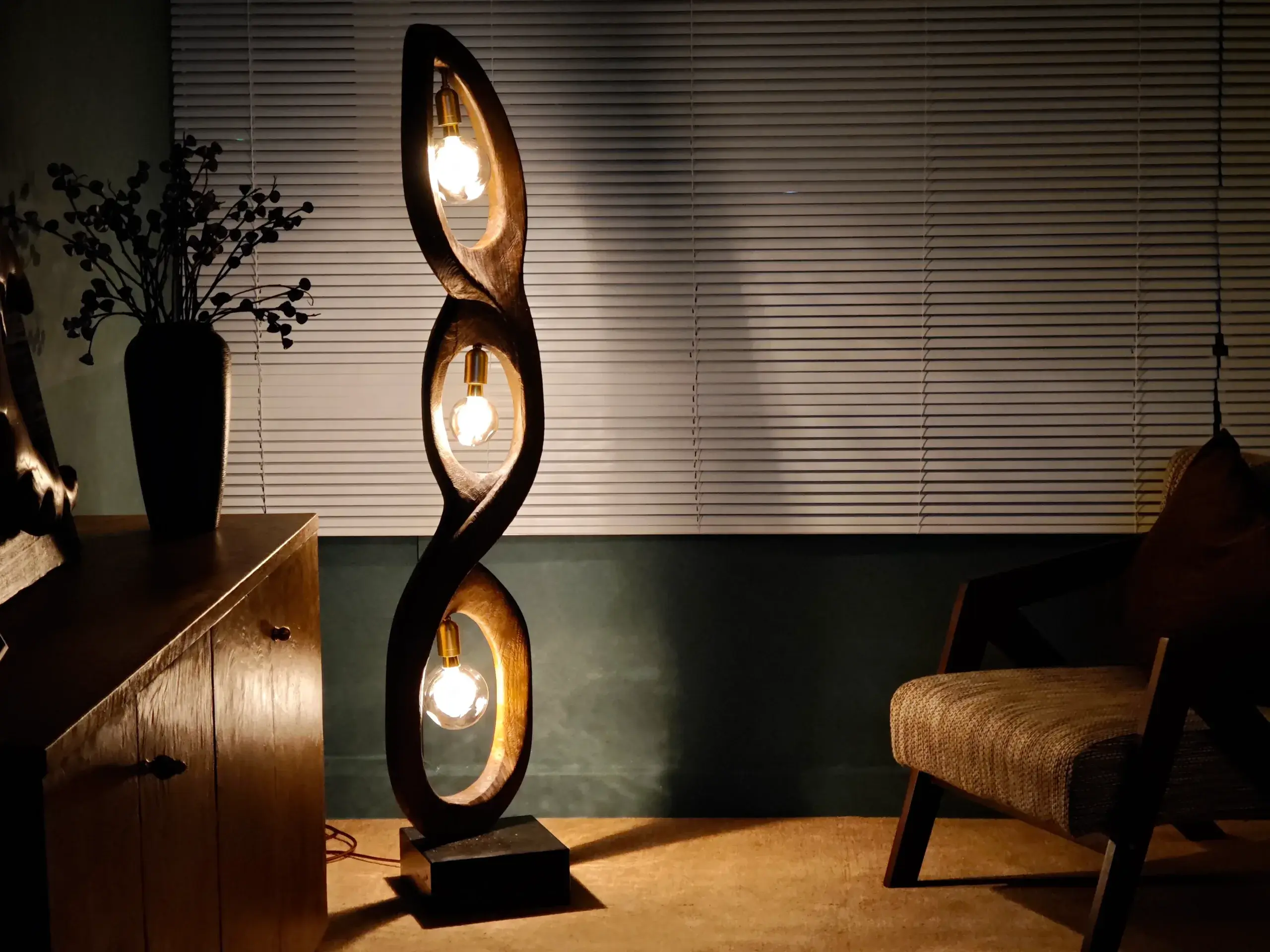 Handmade Natural Solid Wood Artistic Floor Lamp Rebirth scaled – Flowlight Design Handmade Natural Solid Wood Artistic Floor Lamp Rebirth scaled | Flowlight Design