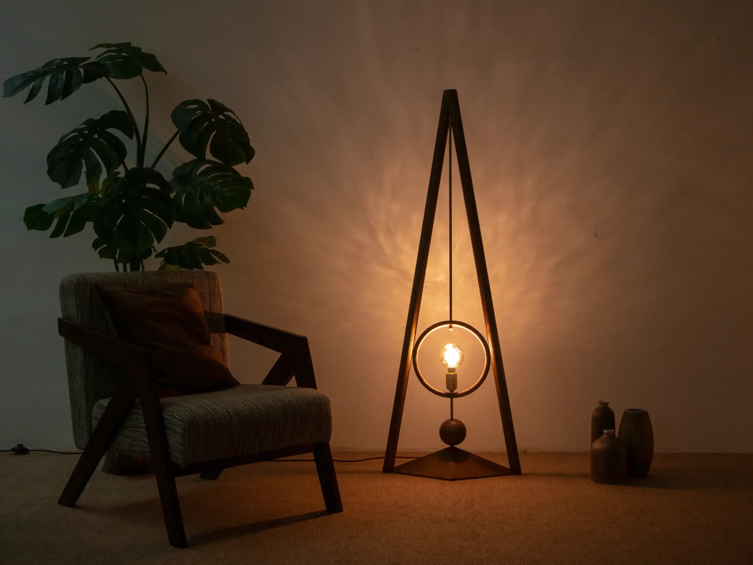Logos Artistic Natural Solid Wood Handmade Floor Lamp scaled – Flowlight Design Logos Artistic Natural Solid Wood Handmade Floor Lamp scaled | Flowlight Design