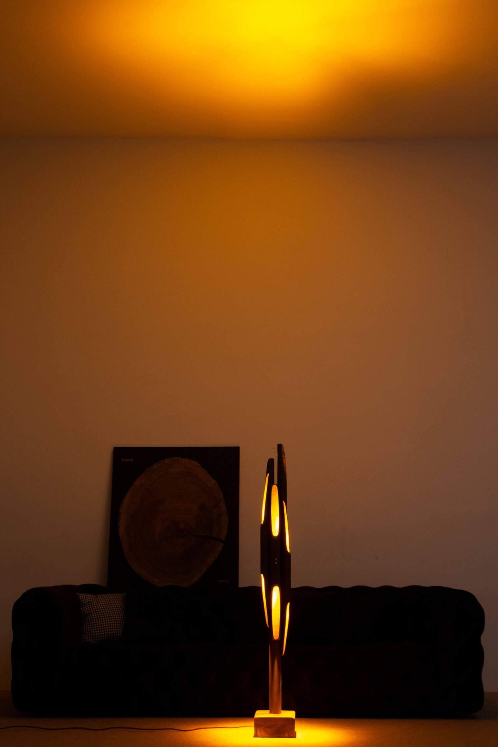 Artistic Handmade Solid Wood Floor Lamp 1 scaled | Flowlight Design